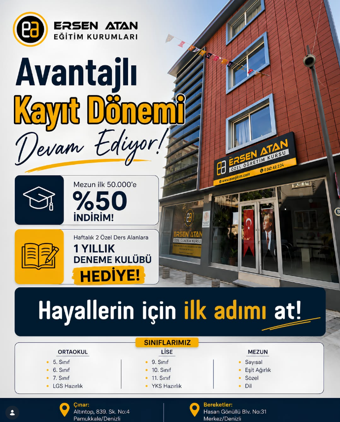 Ersen Atan Eğitim Kurumları Kurs Binası